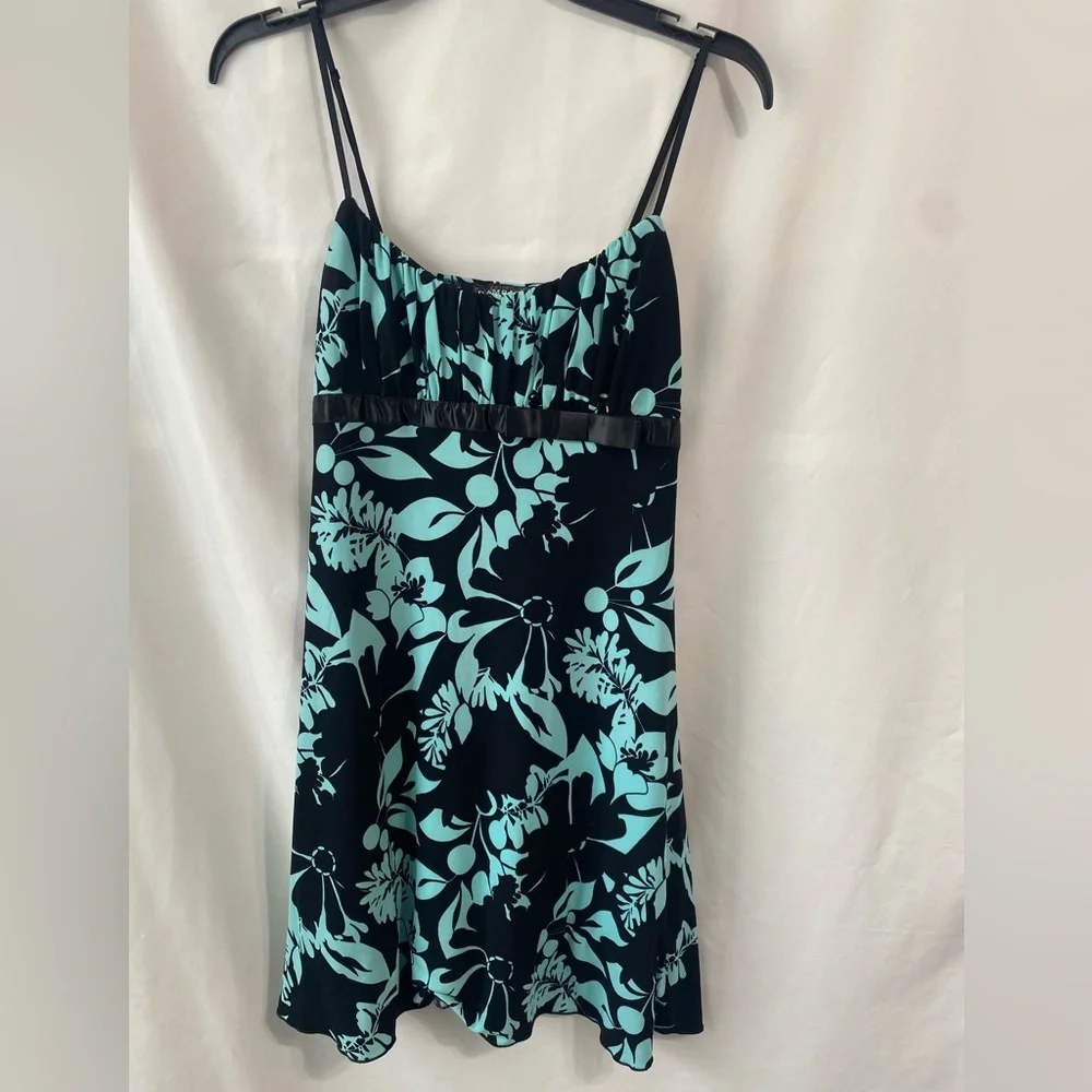 Vintage Y2K Rampage Babydoll Tropical Mini Dress Juniors Large Fairy Grunge